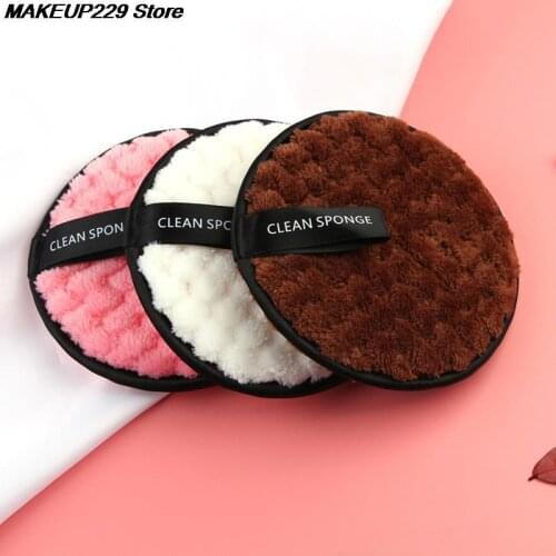 1pcs Microfiber Cloth Pads Facial Makeup Remover Puff Face Cleansing Towel Reusable Cotton Double layer Cleaning Wipe
