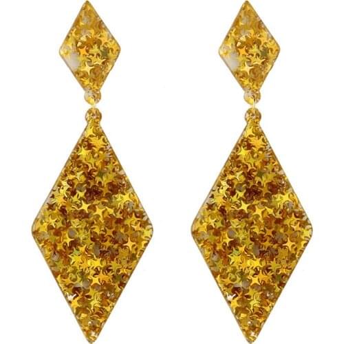 2011 New Fashion Earrings of Acrylic Resin with acid form of Star Round Oval Earrings Earrings Jewelry Fashion Feast gout to Wom