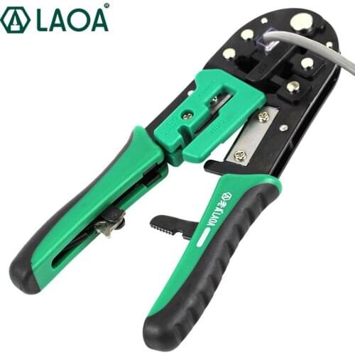 LAOA Ratchet Network Pliers 6p / 8p Wire Cutting Pliers Wire Pressing Tool Wire Pressing Pliers