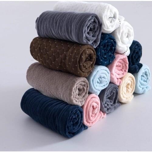 Blue External Pillowcase 60x40cm 50*30cm Standard Crystal fleece Pillowcase for Latex Pillow Cartoon Pillowcase Child Dropship