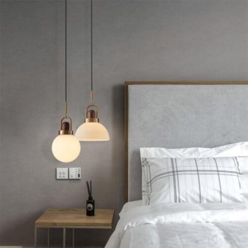 Nordic europe led glass ball luminaire lustre suspension hanging lamp led wall moon lamp home lighting livingroom