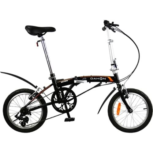 Folding Bicycle Dahon Bike BAT630 GEMINI UNO GLO High Carbon Steel Frame with Fender 16 Inch 3 Speed City Commuting Portable