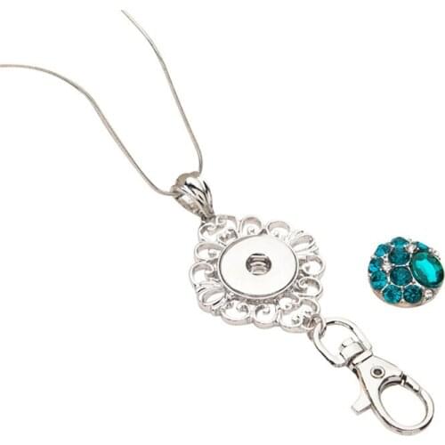 SN18-22 colar pingente metal Pendant & necklaces charm chain fit chain necklace 18mm ginger snaps buttons charm