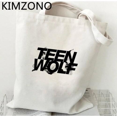 Teen Wolf shopping bag shopping shopper bolso tote grocery reusable bag string bolsas ecologicas grab