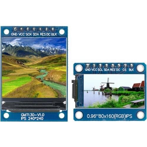 TFT Display 0.96 / 1.3 1.44 inch IPS 7P SPI HD 65K Full Color LCD Module ST7735 Drive IC 80*160 (Not OLED) For Arduino