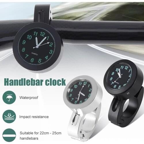 Universal Car Modified Time Buckle Watch Motorcycle Bicycle Electric Car Modified Handlebar Watch Clock Watch Accessories