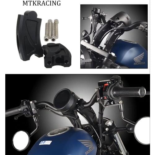 Mtkracing motorcycle parts handlebar riser adapter for honda cmx500 rebel500 rebel 500 cmx300 cmx 300 500 2020 handlebar back