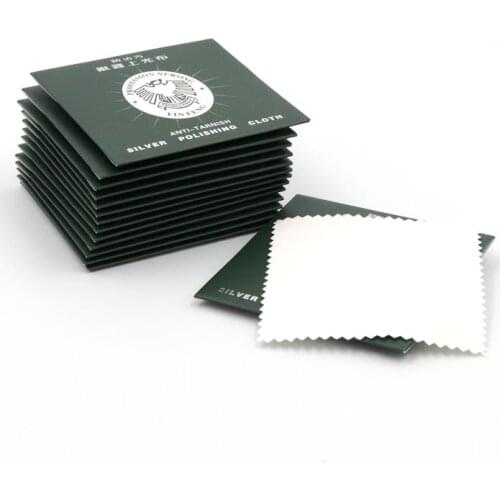 10pieces Strong Power Silver Polishing Cloth Necklace Bracelet Ring Anti Tarnish Jewelry Cleaner Tool Maintain Diy Accessories