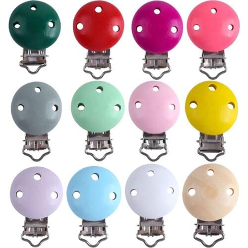 Baby 5Pcs/Set Nipple Clip Baby DIY Pacifier Chain Accessories Round Hemu Soothing Pacifier Clip Anti-drop Teether Pacifier Chain