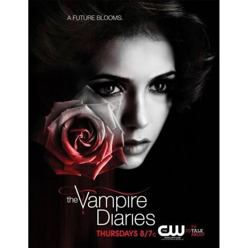 5D Diy Full Round/Square Diamond Painting The Vampire Diaries 3D Rhinestone Embroidery Cross Stitch Mosaic Home Decoration S2