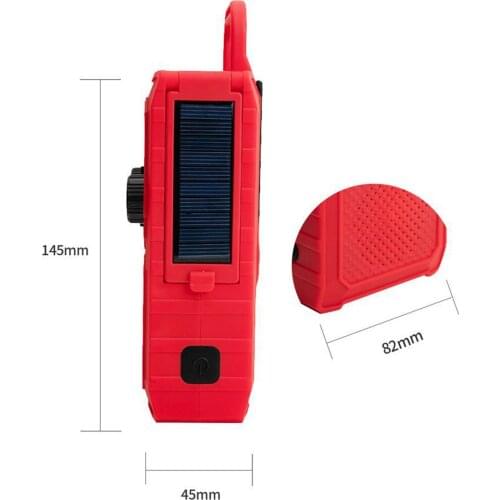 Emergency Solar Hand Crank Weather Radio Charger Flash Light SOS