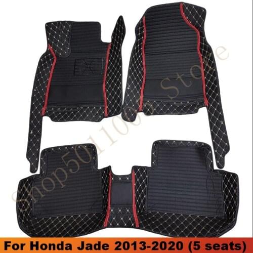 Car Floor Mats For Honda Jade 2013 2014 2015 2016 2017 2018 2019 2020 (5 seats) Carpets Auto Interiors Accessories Custom Rugs