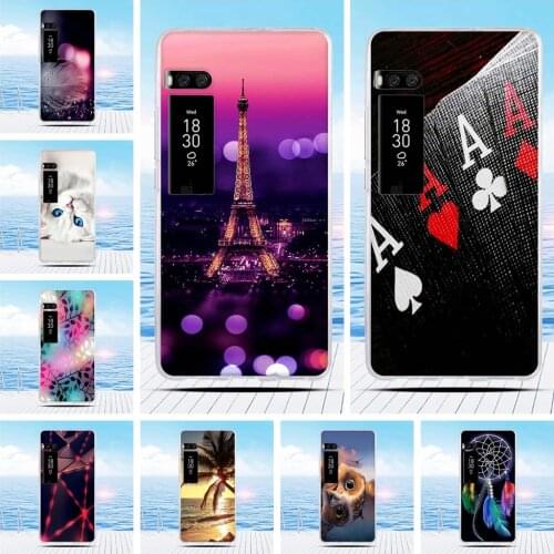 Cartoon 3D Relief Printing Pattern Back Cover TPU Soft Silicone Case Coque Capa Funda For Meizu Pro 7 Plus