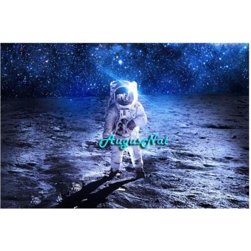 Scenery diamond painting full square astronaut diamond dotz rhinestone pasted outer space wall art diamond sticker bedroom decor