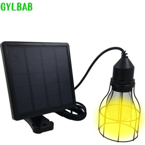 GYLBAB IN Solar led corridor lamp light balcony ceiling retro pendant hanging lamp shade waterproof e27 edison bulb down