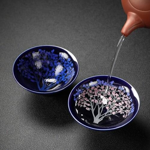 Chinese Style Hot Color Changing Jian Zhan Mug Creative Tea Water Cup Drinkware