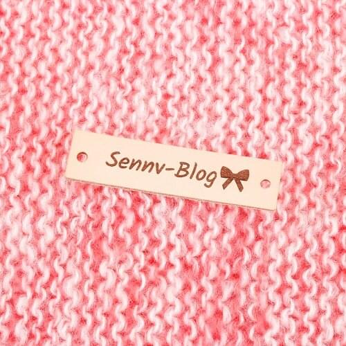 Leather Tags, personalized tags, knit labels, Custom Name, Business Name, Knitting Tags For Hats (PB1612)