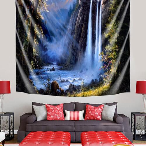 Beautiful Natural Forest Printed Large Wall Tapestry Cheap Hippie Wall Hanging Bohemian Wall Tapestries Mandala Wall Art Decor