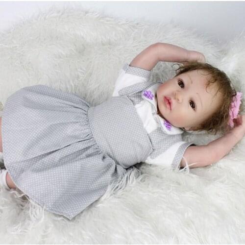 20 inch baby reborn realisting quality girl doll reborn babies soft silicone baby dolls Girl Silicone Reborn baby Dolls reborn