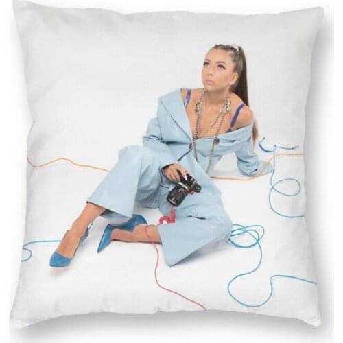 Custom Queen Eva Square Throw Pillow Cover Home Decor 3D Two Side Printing French Singer Cushion Cover for Living Room