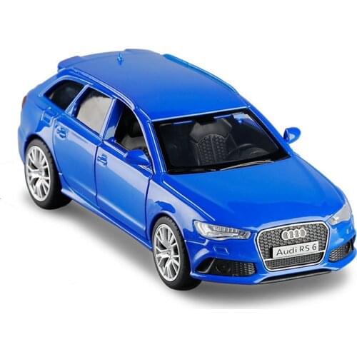 1:32 Audi RS6 Car Model Alloy Car Die Cast Toy Car Model Pull Back Childrens Toy Collectibles Free Shipping