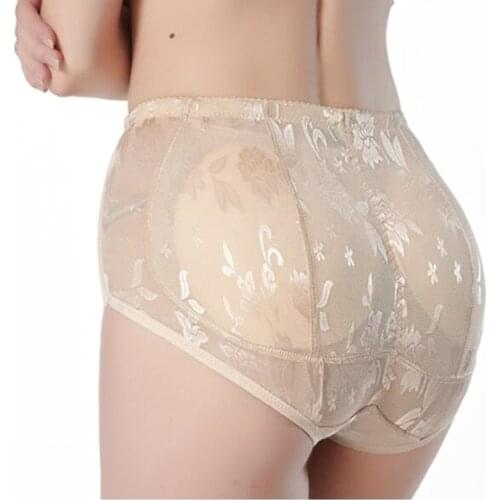 2020 New Lace Rise Padded Panties Girl Women Panty Pad Shapewear Bum Butt Hip Up Enhancer Underwear