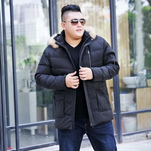 2017 winter new mens large size Removable cap stand-collar down jacket fashion male warm casual coat