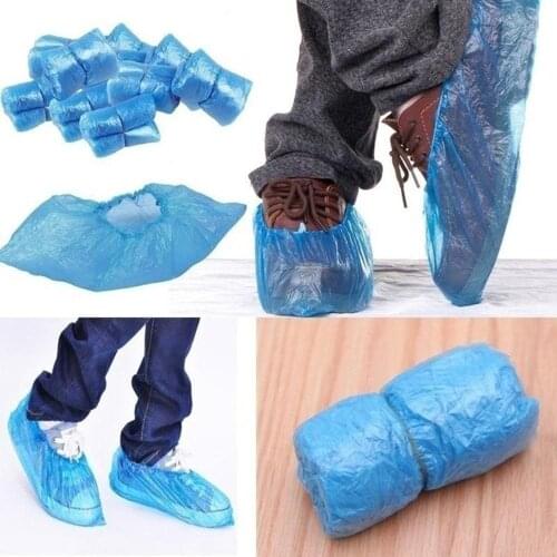 100 Pcs Disposable Shoe Covers Waterproof Slip Resistant Durable Boot Cover Protector