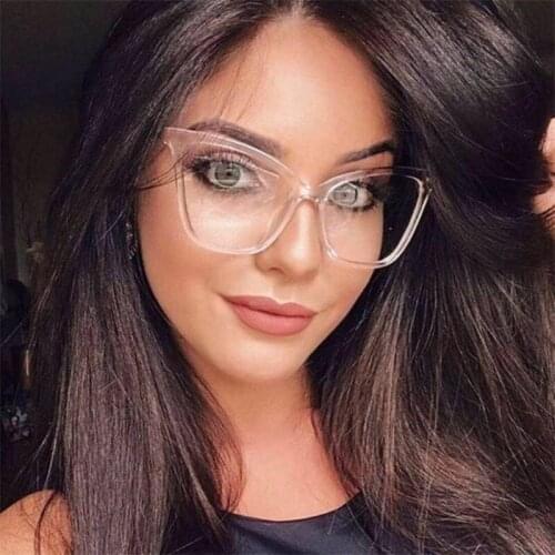 Cat Eye glasses Frame For Women Transparent Clear Glasses Optical Frame Vintage Myopia Glasses Spectacles Lunettes De Vue Femme