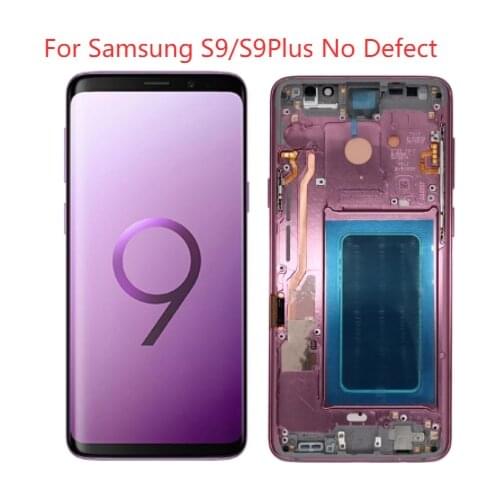 Original For Samsung Galaxy S9 Plus Monitor With Bezel For Samsung S9 G960F S9 Plus G965F LCD Touch Screen Digitizer Assembly
