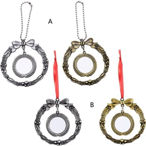 Easter Halloween Christmas Pendant Garland Ornaments Diy Blank Sublimation Car Ornament Pendant Jewelry Gift for Women