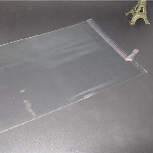 Cling Film 200pcs 16x24+3cm Clear Opp Self Adhesive Packaging Bags For Magazines, Newspapers, Photos, Cds, Bread, Popcorn, Nuts