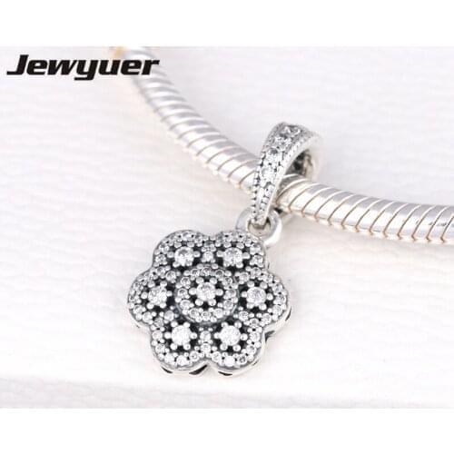 Christmas snowflake Dangle charms 925 sterling silver fit necklace bracelet pendant diy Christmas gift fine jewelry DA189