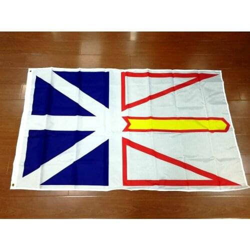 Yehoy hanging 90*150cm canada province Newfoundland Labrador Flag For Decoration
