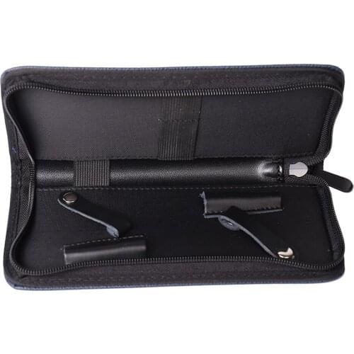 Portable Salon Scissors Pouch Bag Tool for Stylist Barber Hairdressers Black