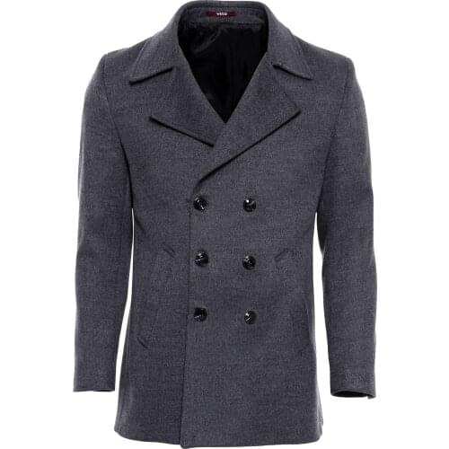 Double Breasted Cachet Grey Coat