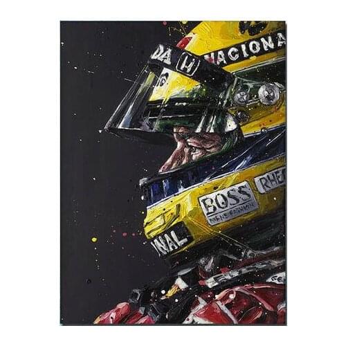 Lot style Choose Ayrton Senna Da Silva F1 Film Print Silk Poster for Your Home Wall Decor 24x36inch