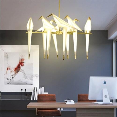 Modern Birdie Pendant Lights Acrylic Led Hanging Lamp Kitchen Bedroom Light Fixture Bar Industrial Decor Suspension Luminaire