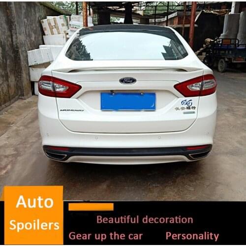 For Ford Mondeo Spoiler 2013-2017 High Quality ABS Material Car Rear Wing Primer Color Rear Spoiler 2014 2015 2016