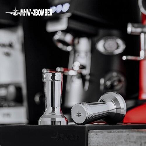 MHW-3BOMBER Coffee Tamper 54mm For La San Marco Roman Column Shape Flat Bottom Stainless Steel Barista Tools Coffee Accessories