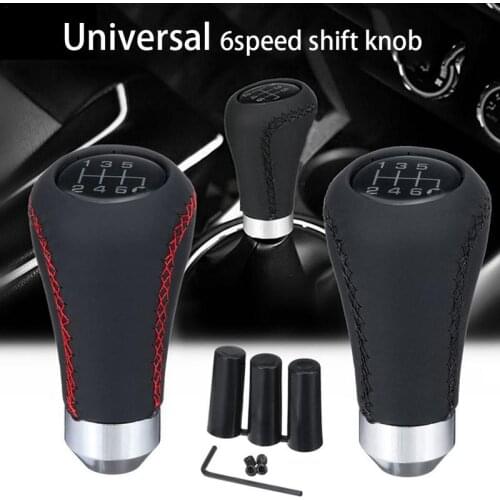 Universal 6 Speed Car Manual Transmission Gear Shift Knob Shifter Lever Manual Car Gear Shift Knob 9.2x4.7CM