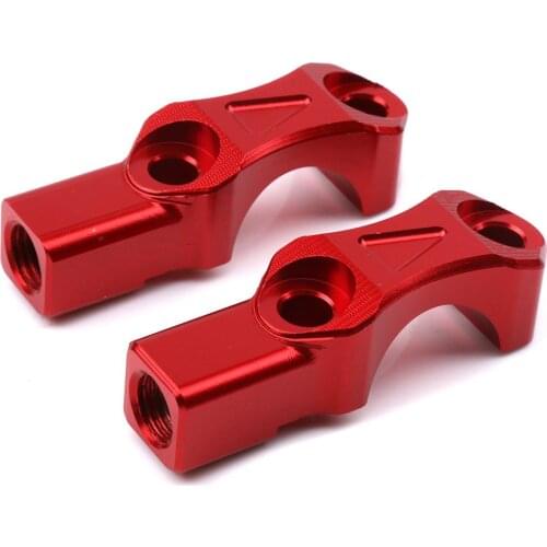 Universal CNC 22mm 7/8'' Handlebar Riser Handle bar Clip Holder Clamp Bar-Riser-Kit For Honda Suzuki Kawasaki Yamaha Ducati KTM