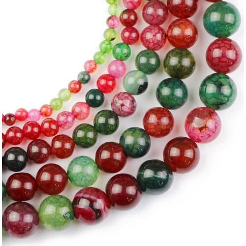 YHBZRET Natural Tourmaline Carnelian Stone 4/6/8/10/12mm Round Loose Beads For Jewelry Making Bracelets necklace spacer diy