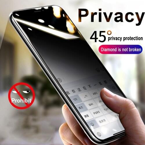 Sumgo Privacy Screen Protectors for IPhone 13 12 11 Pro Max 12 Mini XS XR X 7 Plus Anti-spy Protective Glass