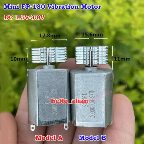DC 1.5V 3V 3.7V 20mm Micro Mini 130 Strong Vibration Motor Vibrator Toy Massager