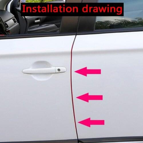 1pc 2cm*3m Universal Clear Car Door Anti-Collision Strip Bumper Hood Edge Guard Paints Protection Film Sticker High Quality