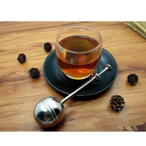 1PC Stainless Steel Teapot Tea Strainer Ball Shape Mesh Tea Infuser Filter Reusable Tea Bag Spice Tea Tool Accessories PD 004