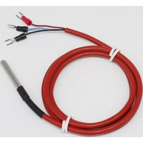 -100'C~150'C PT100 temperature sensor RTD sensor thermal resistance with 1m silicone cable