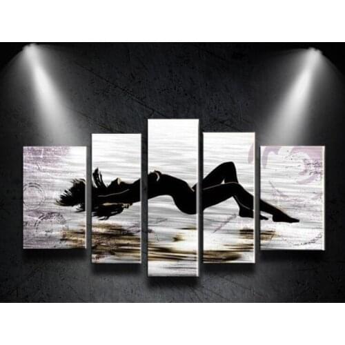 100%Hand-painted Modern Human body art Abstract Landscape Oil Painting On Canvas Scenery On Wall For Living Room Home Decoration