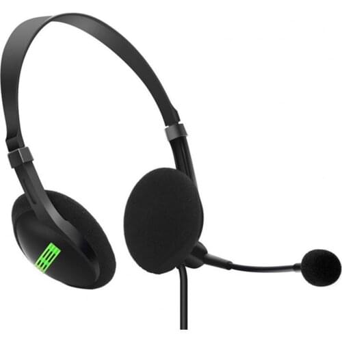 440 Wired 3.5mm Plug Headphone Stereo Noise Reduction Headset with Mic for PC